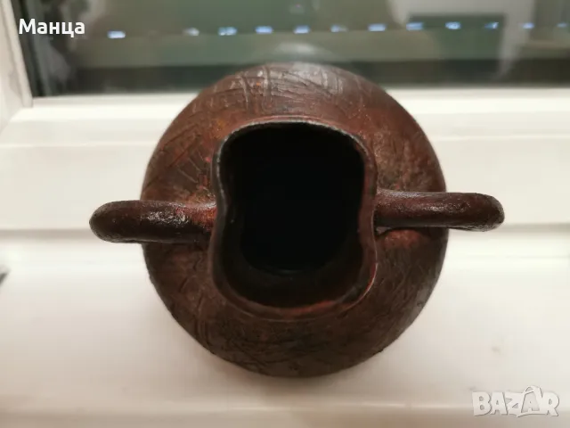 Африканска глинена кана, снимка 3 - Антикварни и старинни предмети - 48023110