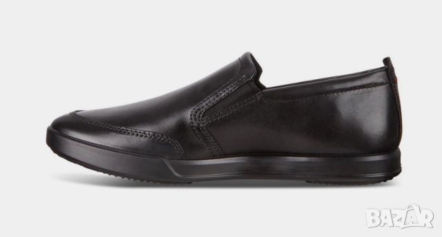 обувки без връзки ECCO COLLIN 2.0 номер 46 естествена кожа , снимка 4 - Ежедневни обувки - 53966900