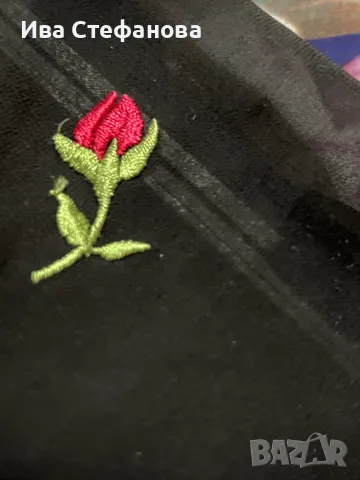 Нова черна феерична елегантна рокля ASOS флорален принт рози бродирани бродерия , снимка 4 - Рокли - 50203386