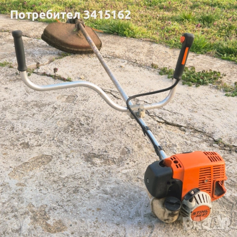 STIHL FS 87 моторна коса / тример – с колан, нож и корда, снимка 6 - Моторни триони/резачки - 53851078