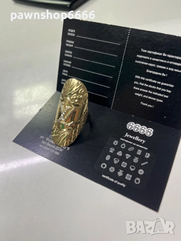 Златен пръстен 14К, снимка 3 - Пръстени - 52522214