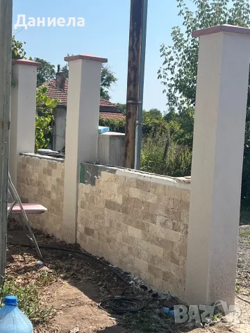 Травертин 20x7,5см 18м2 с транспорт , снимка 2 - Други услуги - 55804499