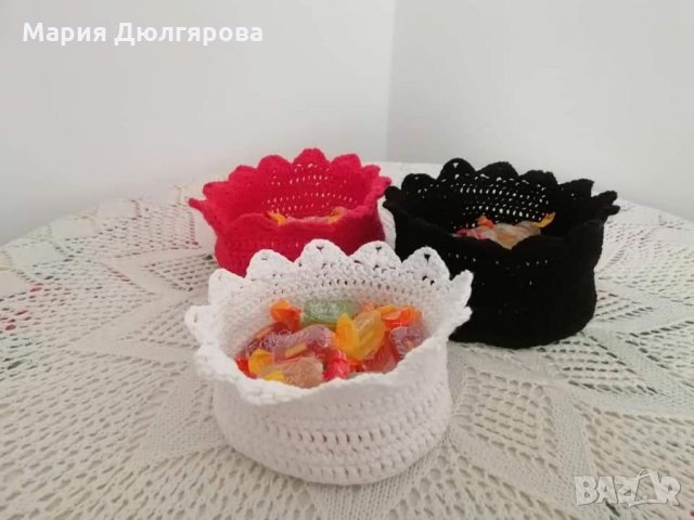 Плетени подложки за чаши, снимка 6 - Аксесоари за кухня - 34469998