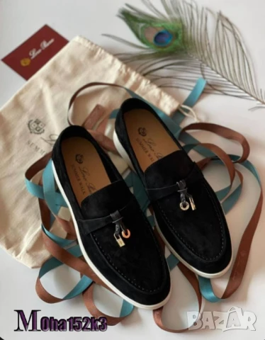 мокасини от естествен велур loro piana , снимка 3 - Дамски ежедневни обувки - 51294196