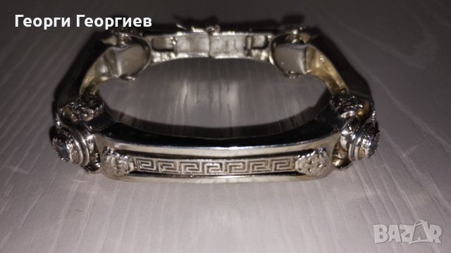 Сребърна гривна-белезник Versace , снимка 8 - Гривни - 44466123