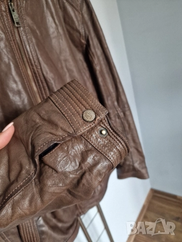 Страхотно мъжко кожено яке естествена кожа ANGELO LITRICO размер 3XL, снимка 6 - Якета - 52290541