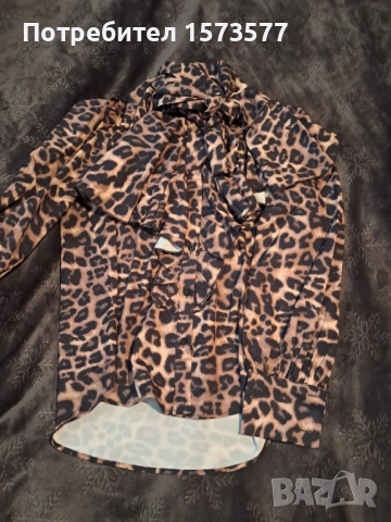 Дамска риза с леопардов принт., снимка 3 - Ризи - 51831191