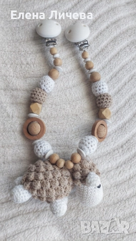 Ръчно плетена овца за количка 