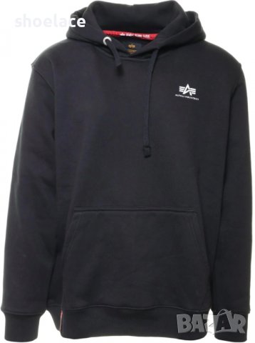 Alpha Industries Hoodie оригинален суичър черен, снимка 1
