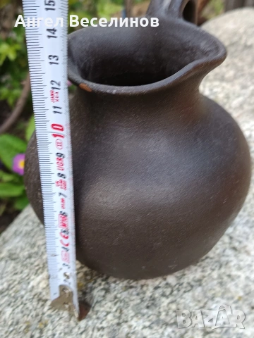 черна керамична ваза , снимка 5 - Вази - 54097551