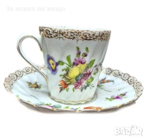 Dresden Germany  Circa 1894 “ Прекрасният “ - великолепен двоен сет Код P2164, снимка 7 - Сервизи - 54162384