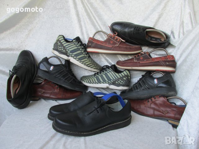 КАТО НОВИ 43 - 44, Vintage Hiking Shoes, Skywalk original, Black Leather, Bavarian, Das Beste, Mens, снимка 3 - Ежедневни обувки - 37606098