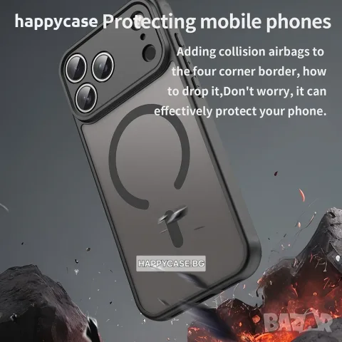 Apple iPhone 18 Pro Max / 18 Pro / 17 Pro Max / 17 Pro / FROSTED MAGSAFE Матов кейс гръб, снимка 9 - Калъфи, кейсове - 56120314