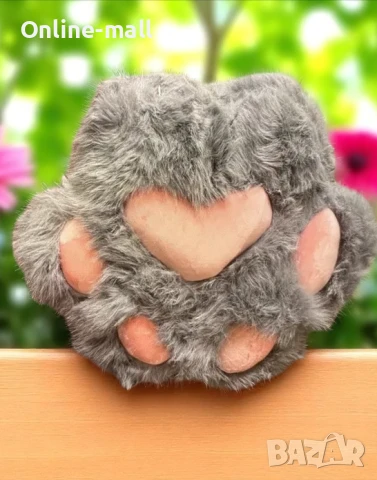 Голяма плюшена Котешка лапичка Възглавница, 40см