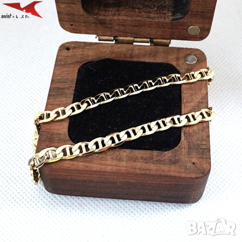 Синджир с 14К златно покритие 254577, снимка 2 - Колиета, медальони, синджири - 53254005