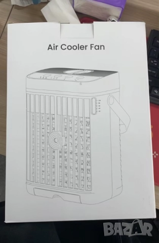 2 бр. Интелигентен мини климатик 4 в 1 – мобилно охлаждане без компромис: без маркучи, без монтаж, с, снимка 5 - Друга електроника - 51993083