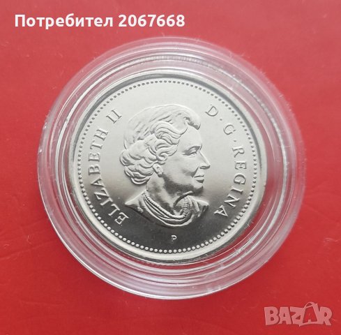 Лот от 2 броя нециркулирали монети- Канада 5 и  25 цента 2005 година, снимка 5 - Нумизматика и бонистика - 38595464