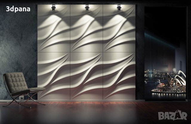 3Д ПАНЕЛИ от гипс, декоративни облицовки за стени / пана №0038, снимка 8 - Облицовки - 39795204