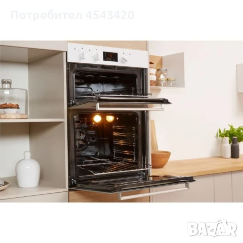Двойна фурна за вграждане Indesit IDD6340WH, бяла, снимка 2 - Печки, фурни - 51212148