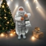 Дядо Коледа в сребристо – празнична фигура, която носи магия и уют у дома (50 / 70 / 90 см), снимка 7