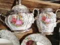 Бароков сервиз за кафе със седеф за двама - от 9 части, снимка 2