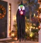 Halloween декоративна вещица със звук и LED очи 150cm, снимка 3