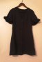 Нова - 55% къса черна рокля Zara на копчета с волани S размер , снимка 4