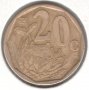 South Africa-20 Cents-1999-KM# 162-AFERIKA BORWA