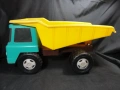 СТАРА РЕТРО СОЦ НРБ ПЛАСТМАСОВА ИГРАЧКА КАМИОН САМОСВАЛ КДН ЛЮЛИН, снимка 8