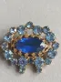 Руска старинна брошка с кристали , снимка 3
