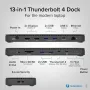 Plugable докинг станция Thunderbolt 4, един 8K или два 4K HDMI, 100 W, снимка 7