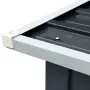 vidaXL Навес за дърва, поцинкована стомана, 330x92x153 см, антрацит, снимка 5