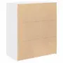 vidaXL Страничен шкаф, бял, 80x42,5x93 см, инженерно дърво, снимка 4