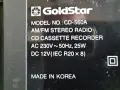 CD радиокасетофон GoldStar CD-560 - за части., снимка 6
