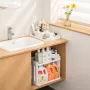 HAIXIN 3-етажна пластмасова подвижна количка, мобилни рафтове за съхранение, многофункционална , снимка 5