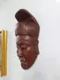 Ръчно резбована азиатска винтидж маска от масивно дърво (30x16 см) , снимка 5