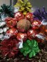 LOVE MANDARINE 🍊 Букет 💐 Бонбони LINDOR 🍬 Цветя Шишарки 🌲 Орех 🌰 Ръчна Изработка ⚒️, снимка 1 - Декорация за дома - 35129539