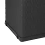 vidaXL Градински сандък за съхранение антрацит 120x56x63 см PP ратан, снимка 7
