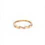 Златен дамски пръстен 1,07гр. размер:58 14кр. проба:585 модел:20053-3, снимка 1 - Пръстени - 42636996