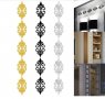 10 бр орнаменти коронки корони декор декорация за стена мебел и др украса пластмасови акрил, снимка 2
