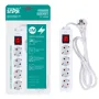 Разклонител 220v, 4 гнезда с ключ Digital One SP00980, st-4048, 3м. Кабел, 10A, 2000W, снимка 1