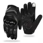 Текстилни Мото Ръкавици с Протектор – Черни, снимка 3
