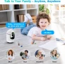 2K вътрешна охранителна камера, WiFi CCTV с нощно виждане, AI-детекция, снимка 6