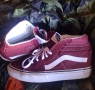 Кецове високи VANS естествен велур, снимка 1