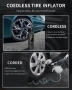 Преносим Компресор за Гуми, Цифрова Интелигентна Помпа с Бързо Зареждане, снимка 5
