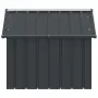vidaXL Кучешка къща, антрацит, 116,5x103x81,5 см, поцинкована стомана, снимка 6
