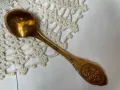 Красиви позлатени лъжички от Англия с пеперуди, снимка 9