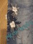 Дънки с 3д цветя, снимка 1