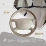 	Комплект за възстановяване на Черен кожен волан Leather Expert Steering Wheel Restoration Kit – 4х5, снимка 7