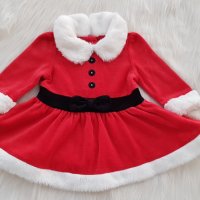 Коледна рокля 0-3 месеца, снимка 5 - Бебешки рокли - 42692771